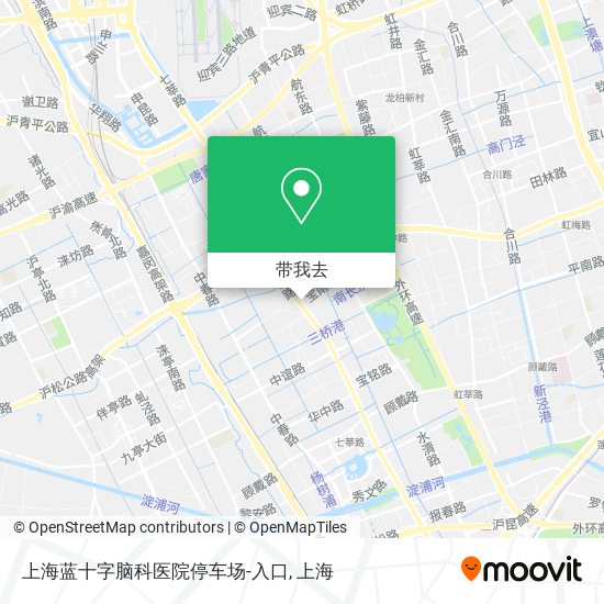 上海蓝十字脑科医院停车场-入口地图