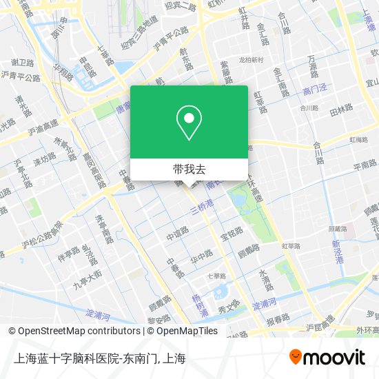 上海蓝十字脑科医院-东南门地图