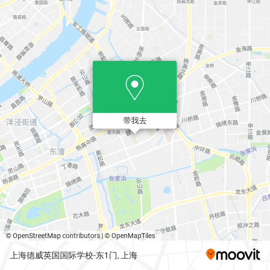 上海德威英国国际学校-东1门地图