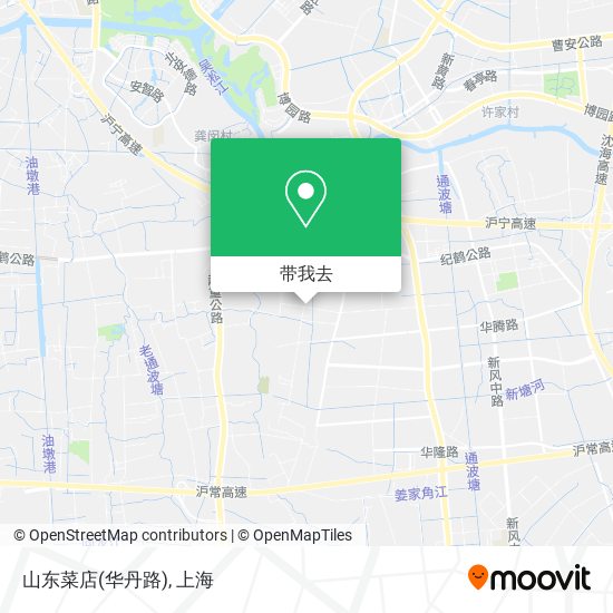 山东菜店(华丹路)地图