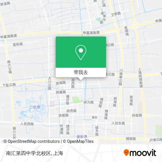 南汇第四中学北校区地图