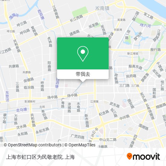 上海市虹口区为民敬老院地图