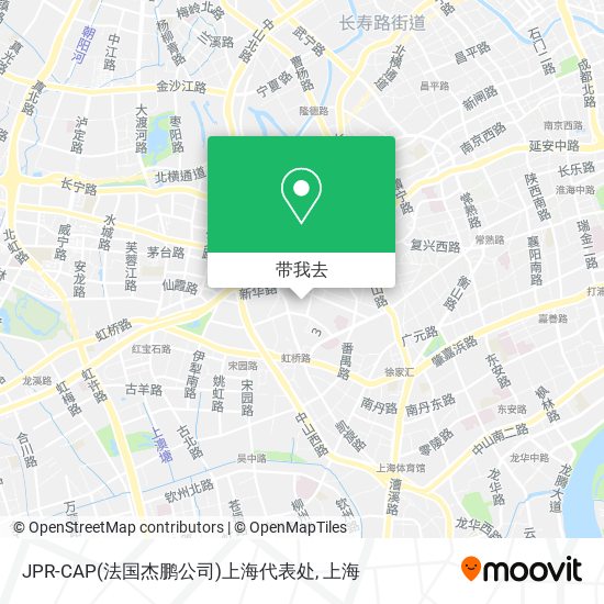 JPR-CAP(法国杰鹏公司)上海代表处地图
