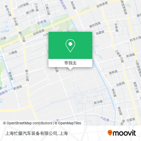 上海忙藤汽车装备有限公司地图
