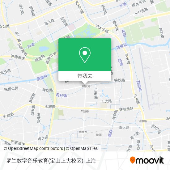 罗兰数字音乐教育(宝山上大校区)地图