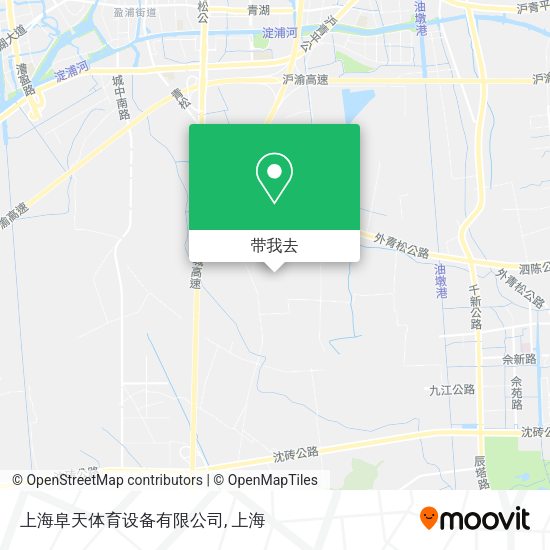 上海阜天体育设备有限公司地图