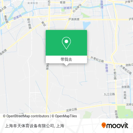 上海阜天体育设备有限公司地图