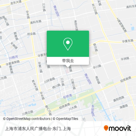 上海市浦东人民广播电台-东门地图