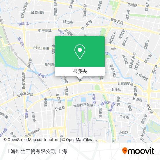 上海坤竺工贸有限公司地图