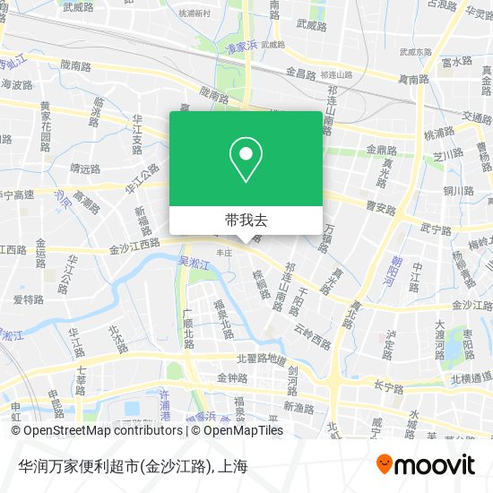 华润万家便利超市(金沙江路)地图