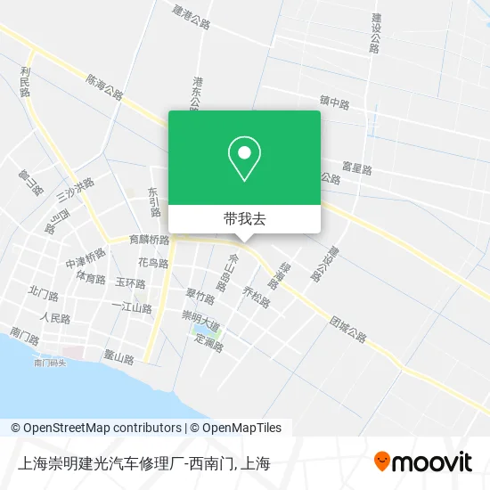 上海崇明建光汽车修理厂-西南门地图