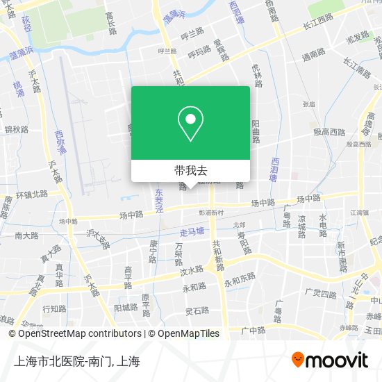 上海市北医院-南门地图