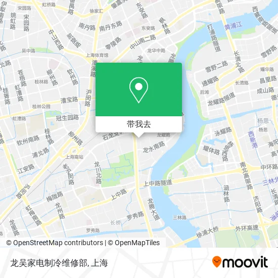 龙吴家电制冷维修部地图