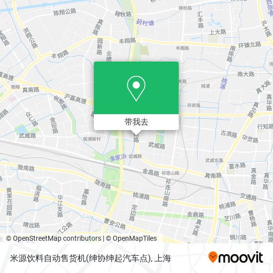 米源饮料自动售货机(绅协绅起汽车点)地图