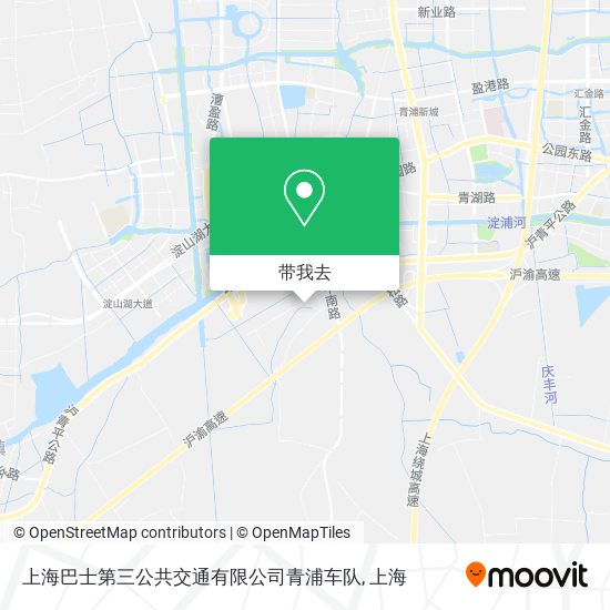 上海巴士第三公共交通有限公司青浦车队地图