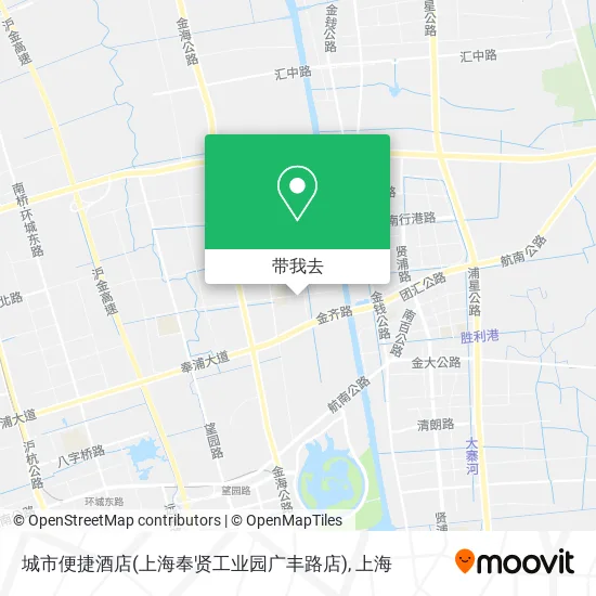城市便捷酒店(上海奉贤工业园广丰路店)地图