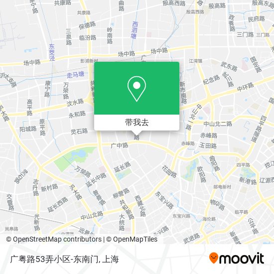 广粤路53弄小区-东南门地图