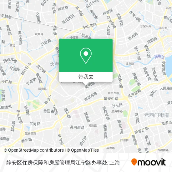 静安区住房保障和房屋管理局江宁路办事处地图