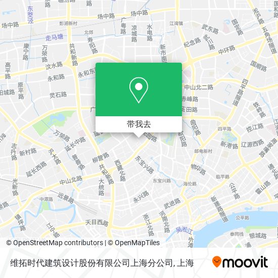 维拓时代建筑设计股份有限公司上海分公司地图