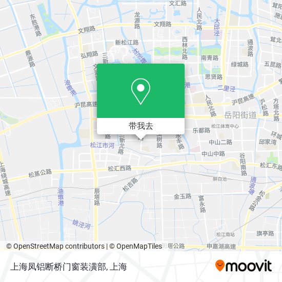 上海凤铝断桥门窗装潢部地图