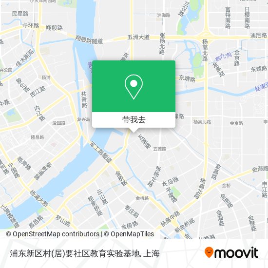 浦东新区村(居)要社区教育实验基地地图