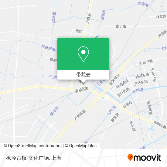枫泾古镇-文化广场地图