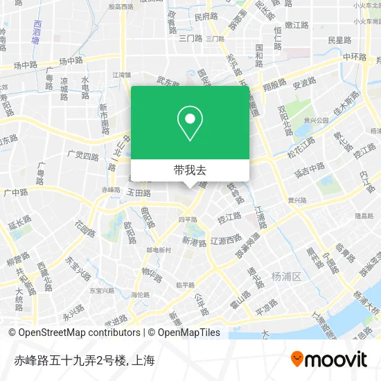 赤峰路五十九弄2号楼地图