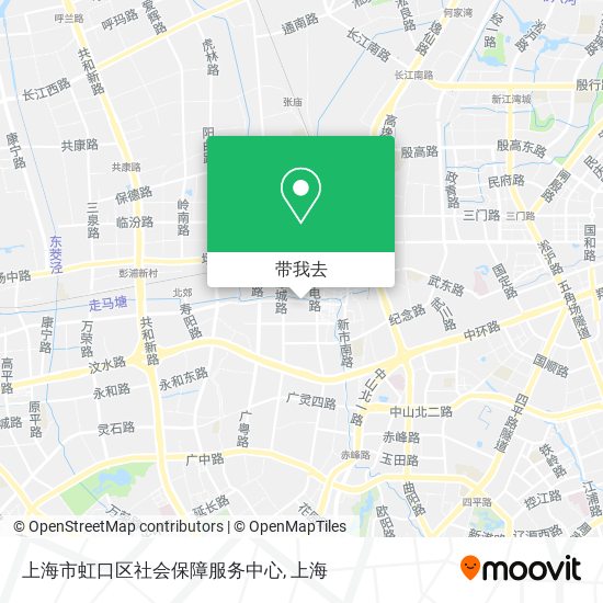 上海市虹口区社会保障服务中心地图