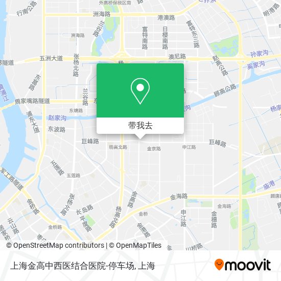 上海金高中西医结合医院-停车场地图