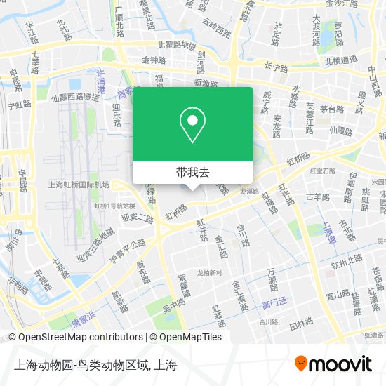 上海动物园-鸟类动物区域地图