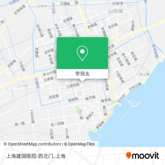 上海建国医院-西北门地图