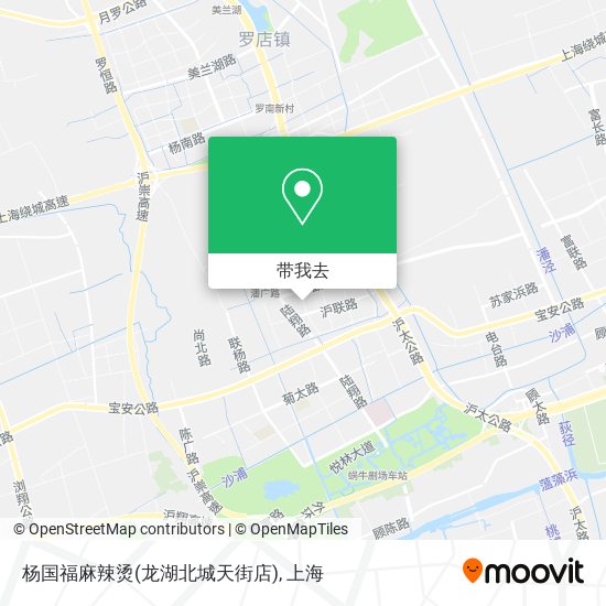 杨国福麻辣烫(龙湖北城天街店)地图