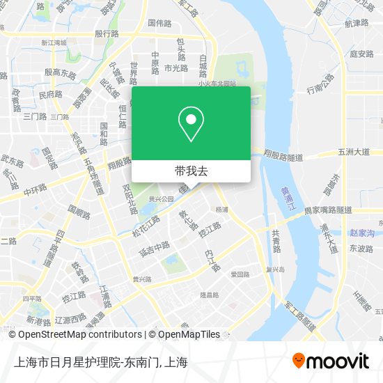 上海市日月星护理院-东南门地图