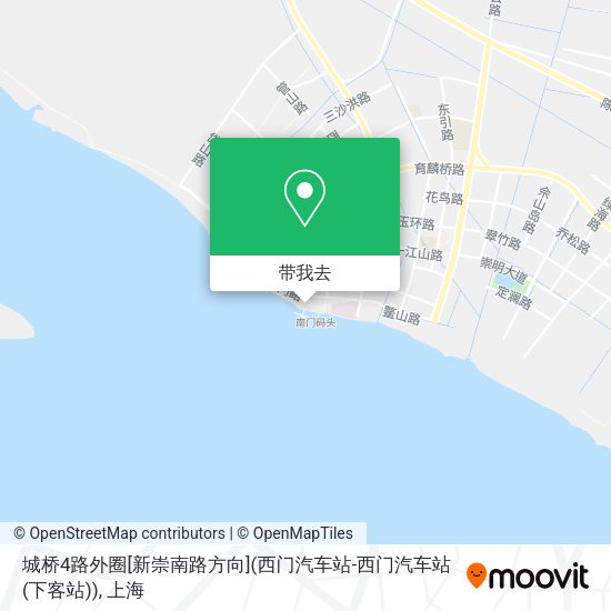 城桥4路外圈[新崇南路方向](西门汽车站-西门汽车站(下客站))地图