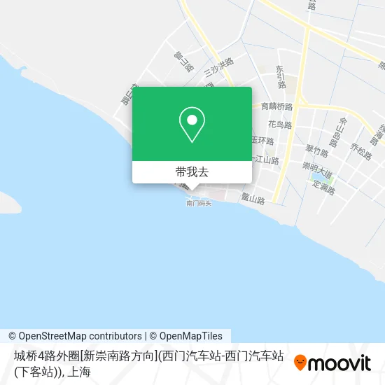 城桥4路外圈[新崇南路方向](西门汽车站-西门汽车站(下客站))地图