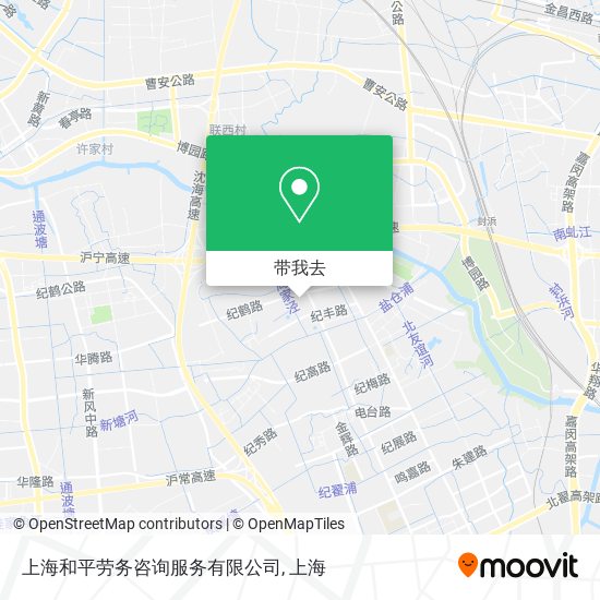 上海和平劳务咨询服务有限公司地图