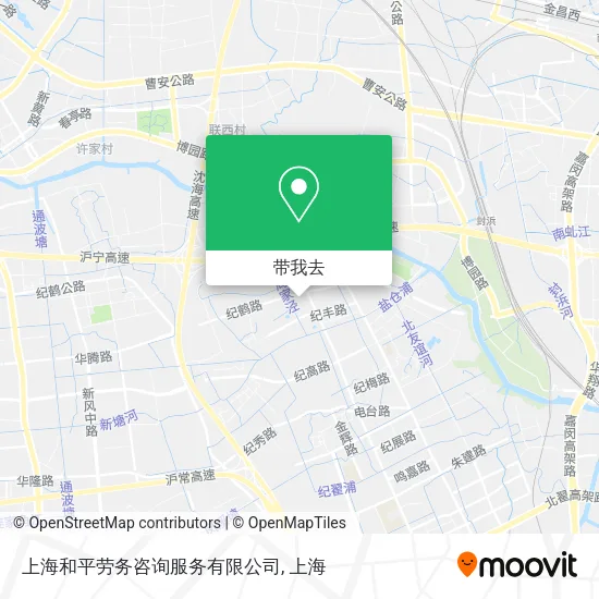 上海和平劳务咨询服务有限公司地图