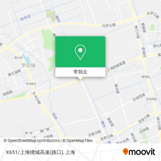X651/上海绕城高速(路口)地图
