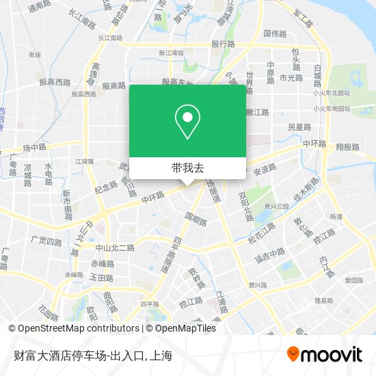 财富大酒店停车场-出入口地图