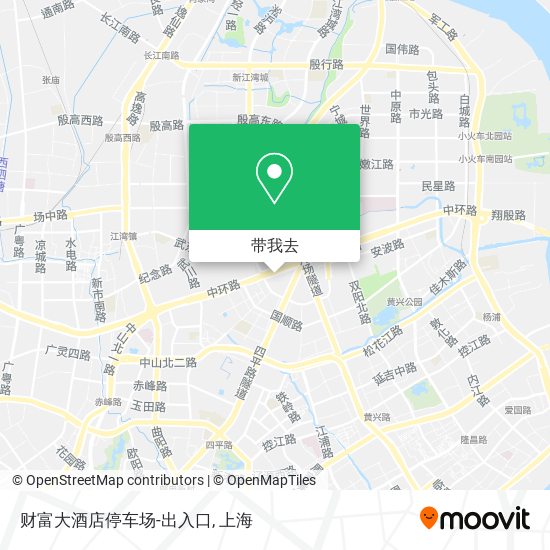 财富大酒店停车场-出入口地图