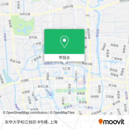 东华大学松江校区-8号楼地图