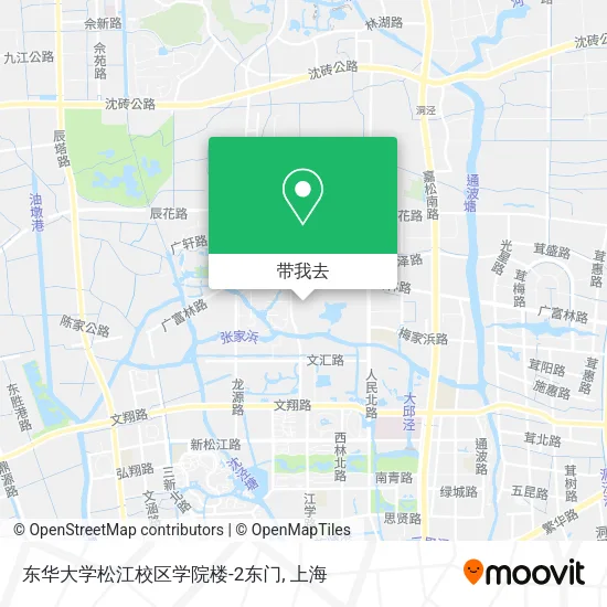 东华大学松江校区学院楼-2东门地图