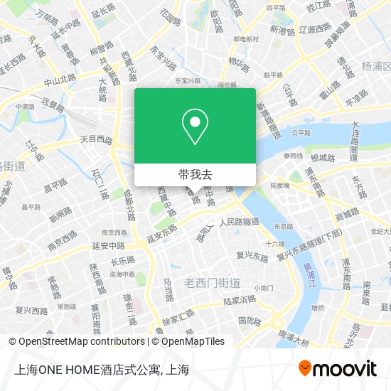 上海ONE HOME酒店式公寓地图