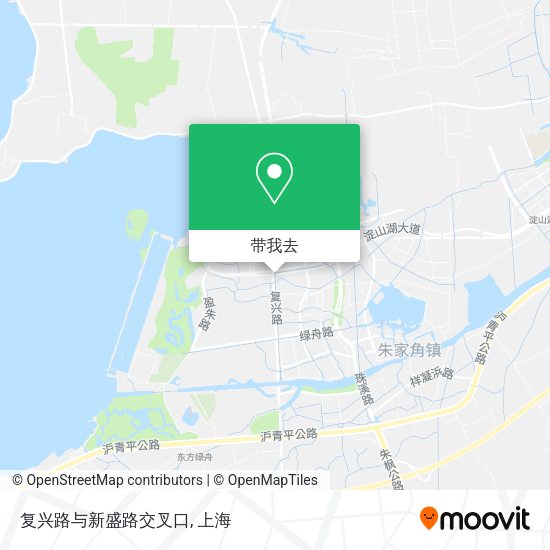 复兴路与新盛路交叉口地图