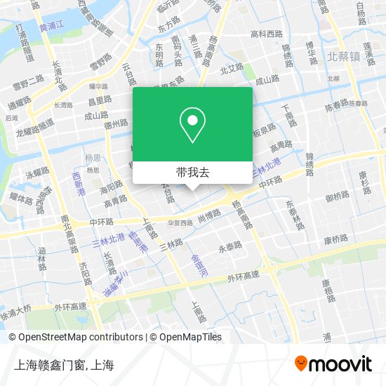 上海赣鑫门窗地图