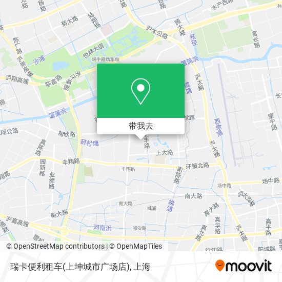 瑞卡便利租车(上坤城市广场店)地图