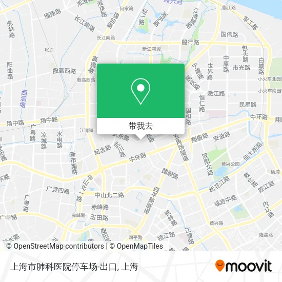 上海市肺科医院停车场-出口地图
