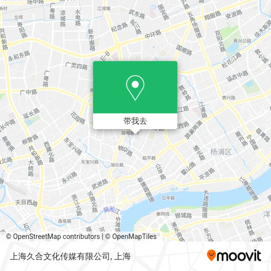 上海久合文化传媒有限公司地图