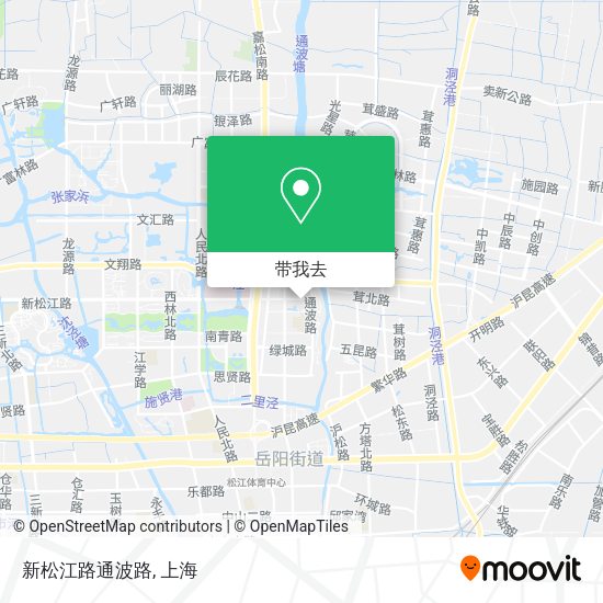 新松江路通波路地图