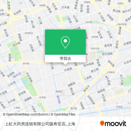 上虹大药房连锁有限公司陇寿堂店地图